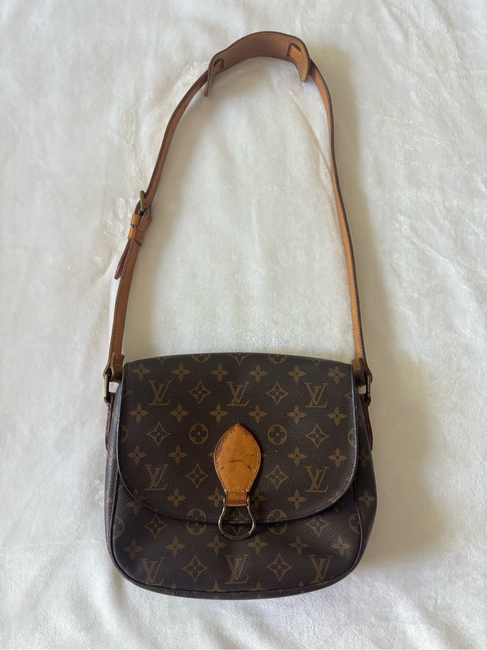 Louis Vuitton Monogram Crossbody with Tan Trim - Picture 1 of 3